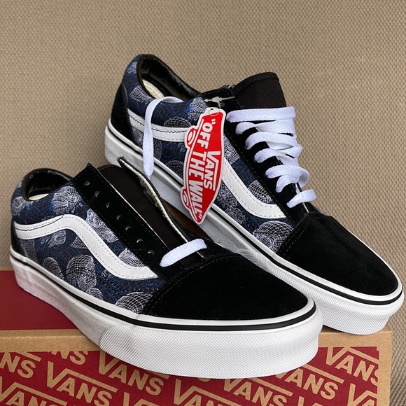 Vans Old Skool Wireframe Skulls Black / True White MEN`S - Picture 6 of 16